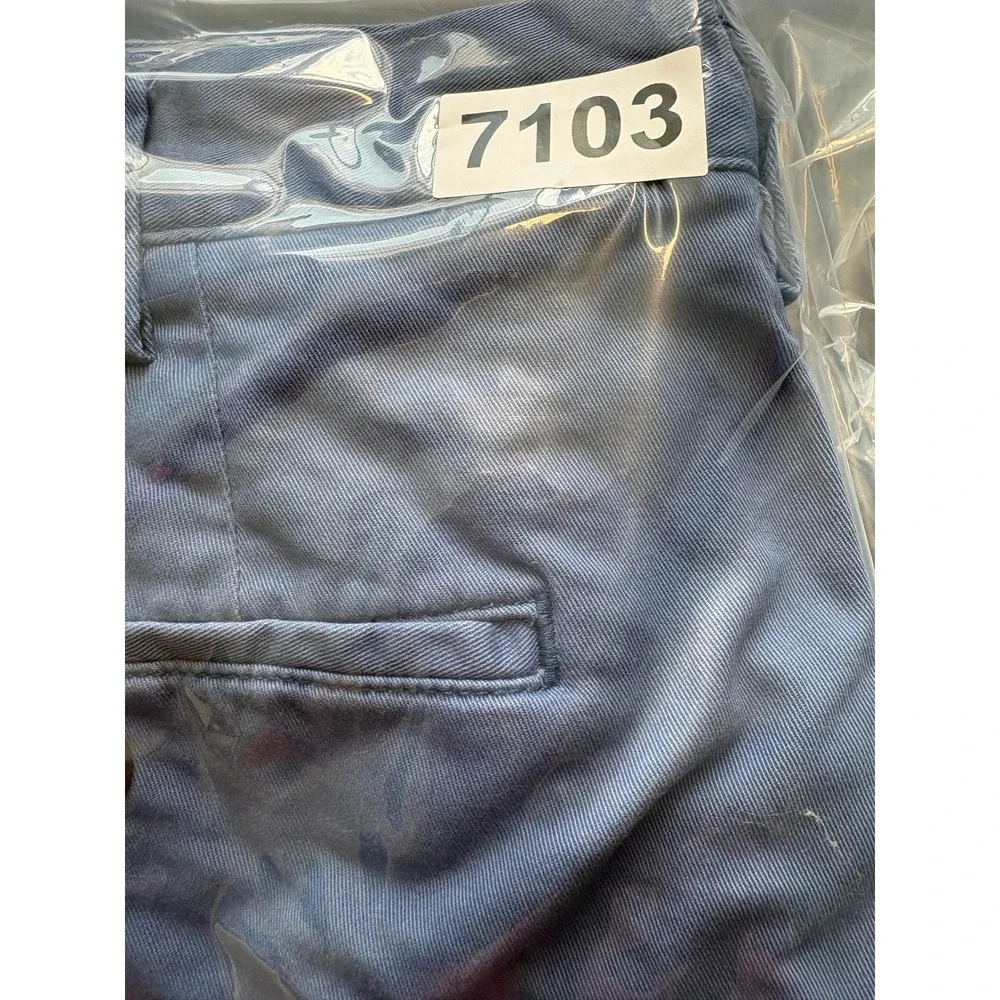 Polo Ralph Lauren Chino Shorts Mens 36 Blue Washed Premium Stretch Classic Fit